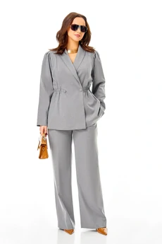 Костюм брючный 993 серый Ольга Стиль