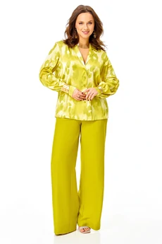 Костюм брючный 995 лайм Ольга Стиль