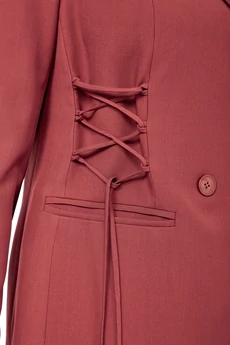 Костюм брючный 998 приглушенный коралловый Ольга Стиль