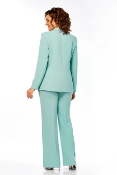 Костюм брючный 998 мятный Ольга Стиль