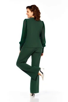 Костюм брючный 967 зеленый Ольга Стиль