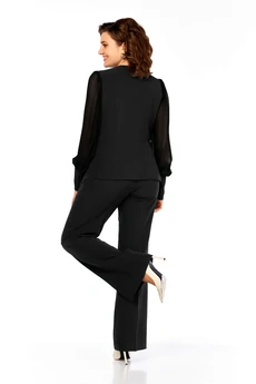 Костюм брючный 967 черный Ольга Стиль