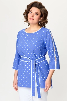 Костюм брючный 1811 голубой POCHERK