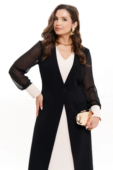 Платье 100480 черно-бежевый Panda