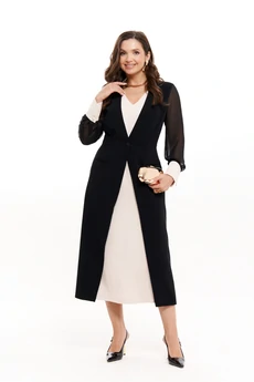 Платье 100480 черно-бежевый Panda