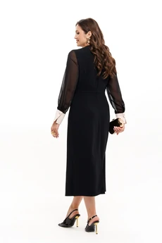 Платье 100480 черно-бежевый Panda