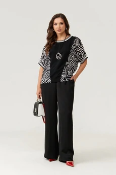 Блузка 111240 черно-белый Panda