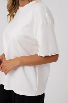 Футболка 113443 молочный Panda