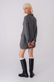 Костюм с шортами 3415-3 черно-белая гусиная лапка Pirs