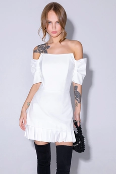 Костюм с платьем 4292 белый+белый Pirs