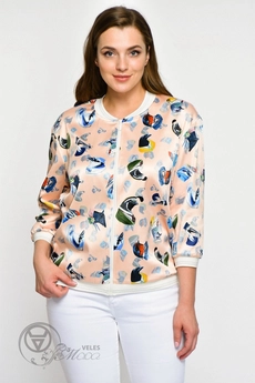 Бомбер 3396 мультиколор Prestige