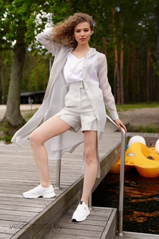 *Костюм с шортами 3848 серый Prestige