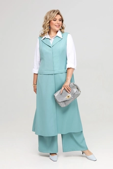 Костюм брючный 1930 бирюза Pretty