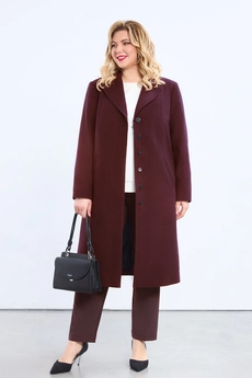 Пальто 2149 бордо Pretty