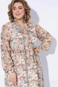 Костюм с платьем 2203 желтый + бежевый дизайн Pretty