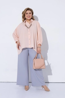 Костюм брючный 2205 персиковый Pretty