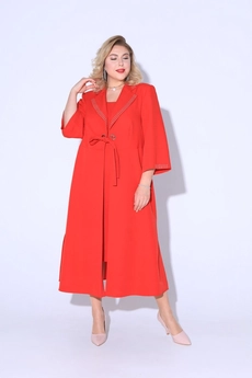 Костюм с платьем 4398 красный Pretty