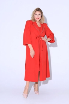 Костюм с платьем 4398 красный Pretty