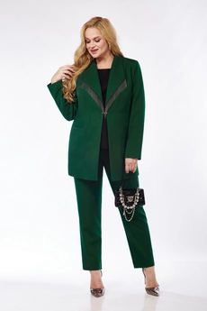 Костюм брючный 5117 изумрудный Pretty