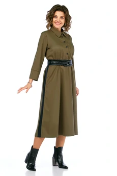 Платье 1007 хаки Rishelie