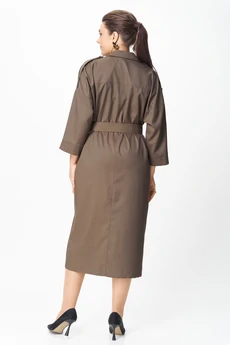 Платье 1009 коричневый Rishelie