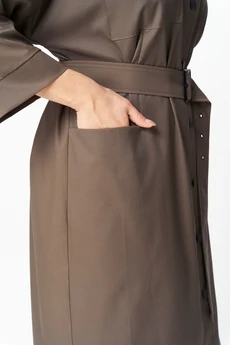 Платье 1009 коричневый Rishelie