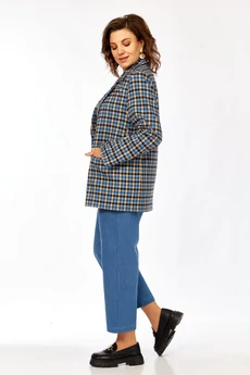 Жакет 1014 клетка Rishelie
