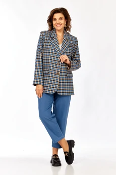 Жакет 1014 клетка Rishelie