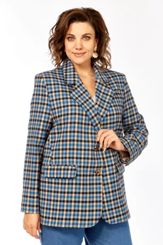 Жакет 1014 клетка Rishelie