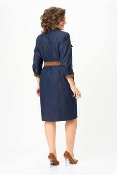 Платье 1021 синий Rishelie