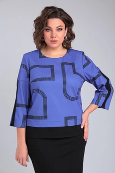 Костюм с юбкой 940 джинс Rishelie