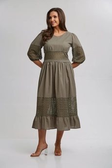 Платье 990 хаки Rishelie