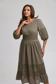 Платье 990 хаки Rishelie