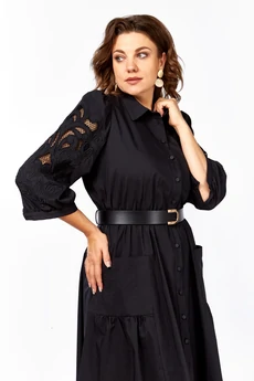 Платье 996-3 черный Rishelie