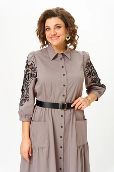 Платье 996-4 бежевый Rishelie