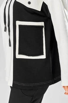 Спортивный костюм 999 белый + черный Rishelie