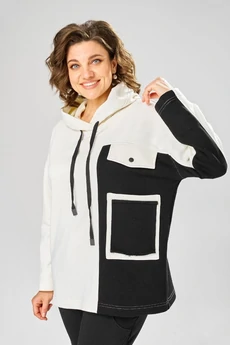 Спортивный костюм 999 белый + черный Rishelie