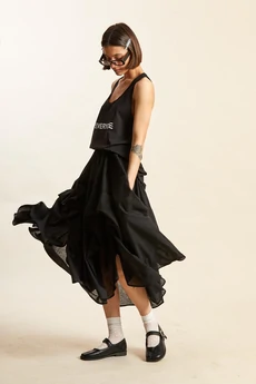 Юбка 4064-1 черный Rivoli