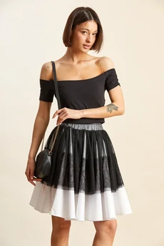 Юбка 4070-1 черно-белый Rivoli