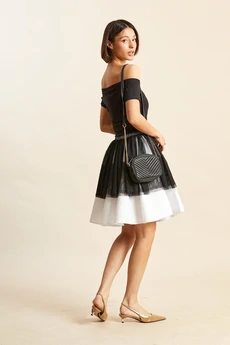 Юбка 4070-1 черно-белый Rivoli