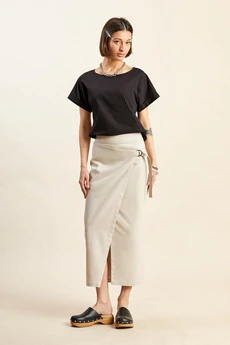 Юбка 4071 серо-розовый Rivoli