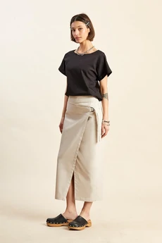 Юбка 4071 серо-розовый Rivoli