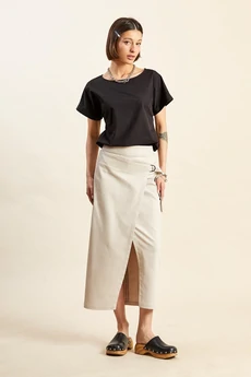 Юбка 4071 серо-розовый Rivoli