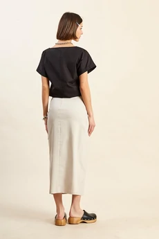 Юбка 4071 серо-розовый Rivoli