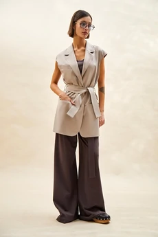 Жилет 8096 серо-розовый Rivoli