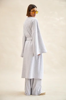 Костюм брючный 9034 серый меланж Rivoli