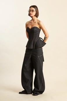 Костюм брючный 9041 черный Rivoli