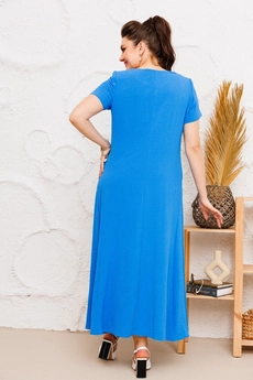 Платье 1-1826 насыщенный голубой-1 Romanovich style