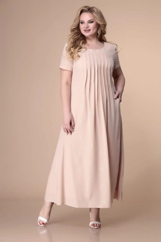 Платье 1-1826 песочный-1 Romanovich style