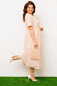 Платье 1-1951 бежевый Romanovich style